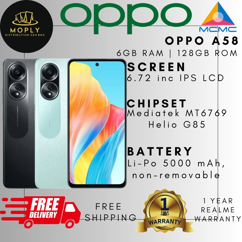 OPPO A58 4G 128GB (Dual SIM)