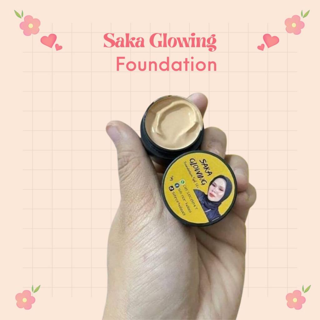 Saka Glowing Foundation Original Shopee Malaysia
