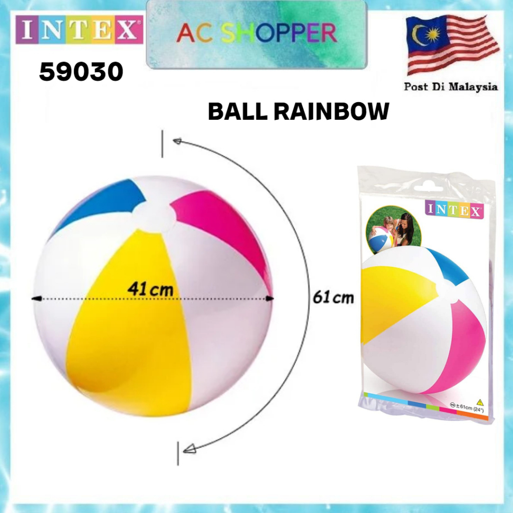 INTEX 59030 24in Glossy Panel Ball 61CM | Shopee Malaysia