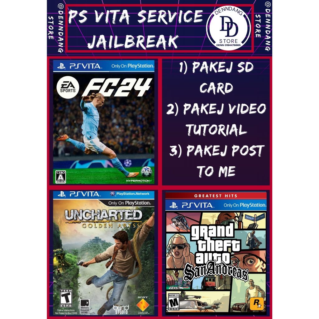 PSVITA + PSP *** PS VITA + PSP SERVIS JAILBREAK / HENKAKU / JAILBREAK