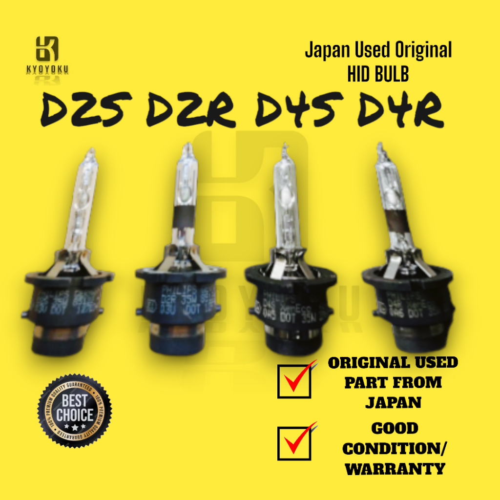 KYOYOKU HID BULB D2R D2S D4R D4S HID BULB Japan Used Original Hid Bulb Shopee Malaysia