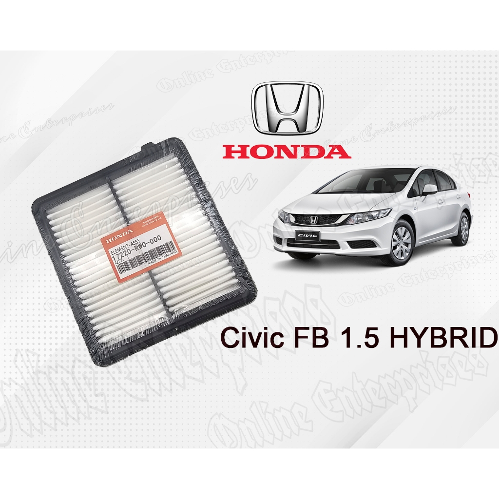 Air Filter Honda Civic FB 1.5 TRO Hybrid Use 20122015 (17220RW0A00