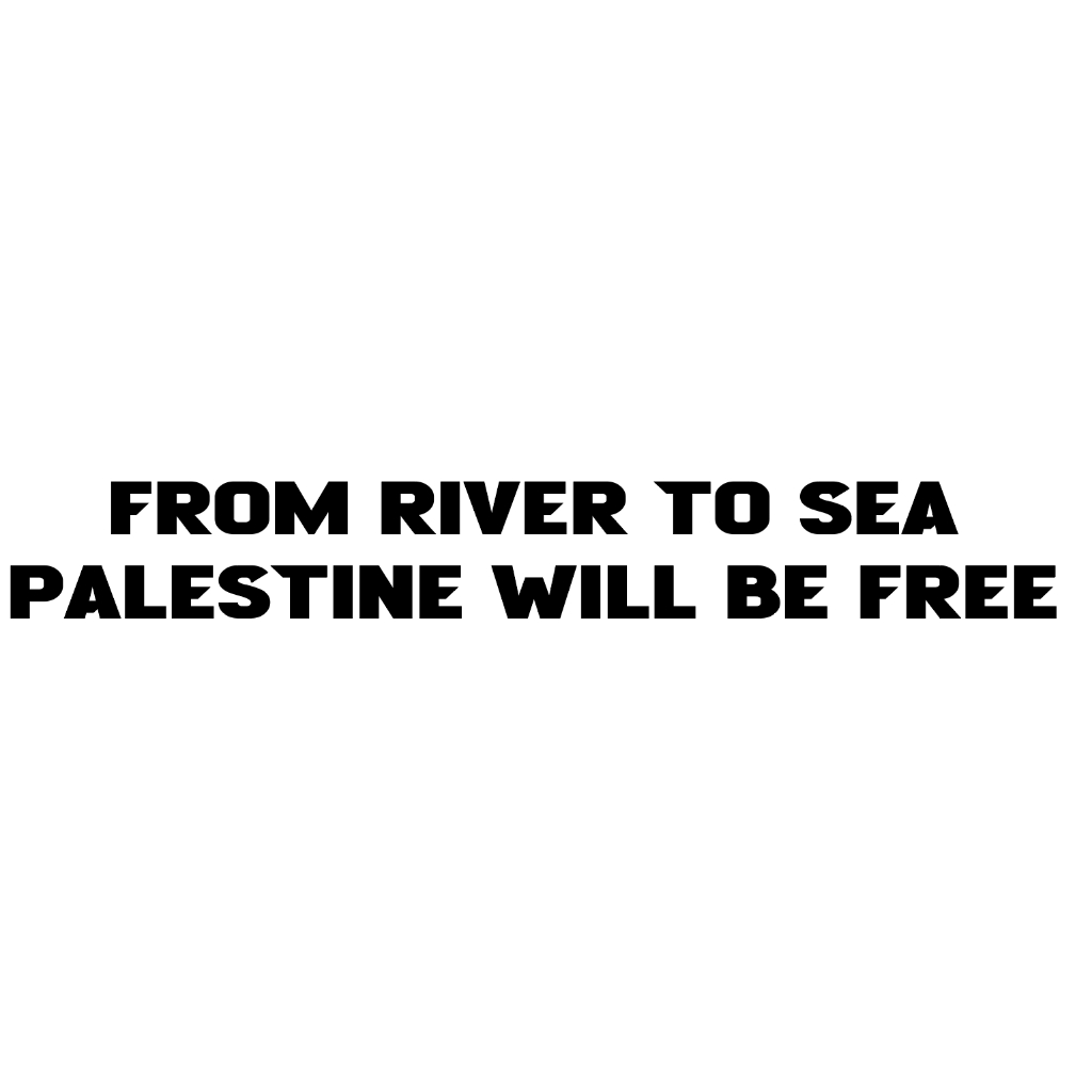 from the river to the sea palestine will be free car sticker