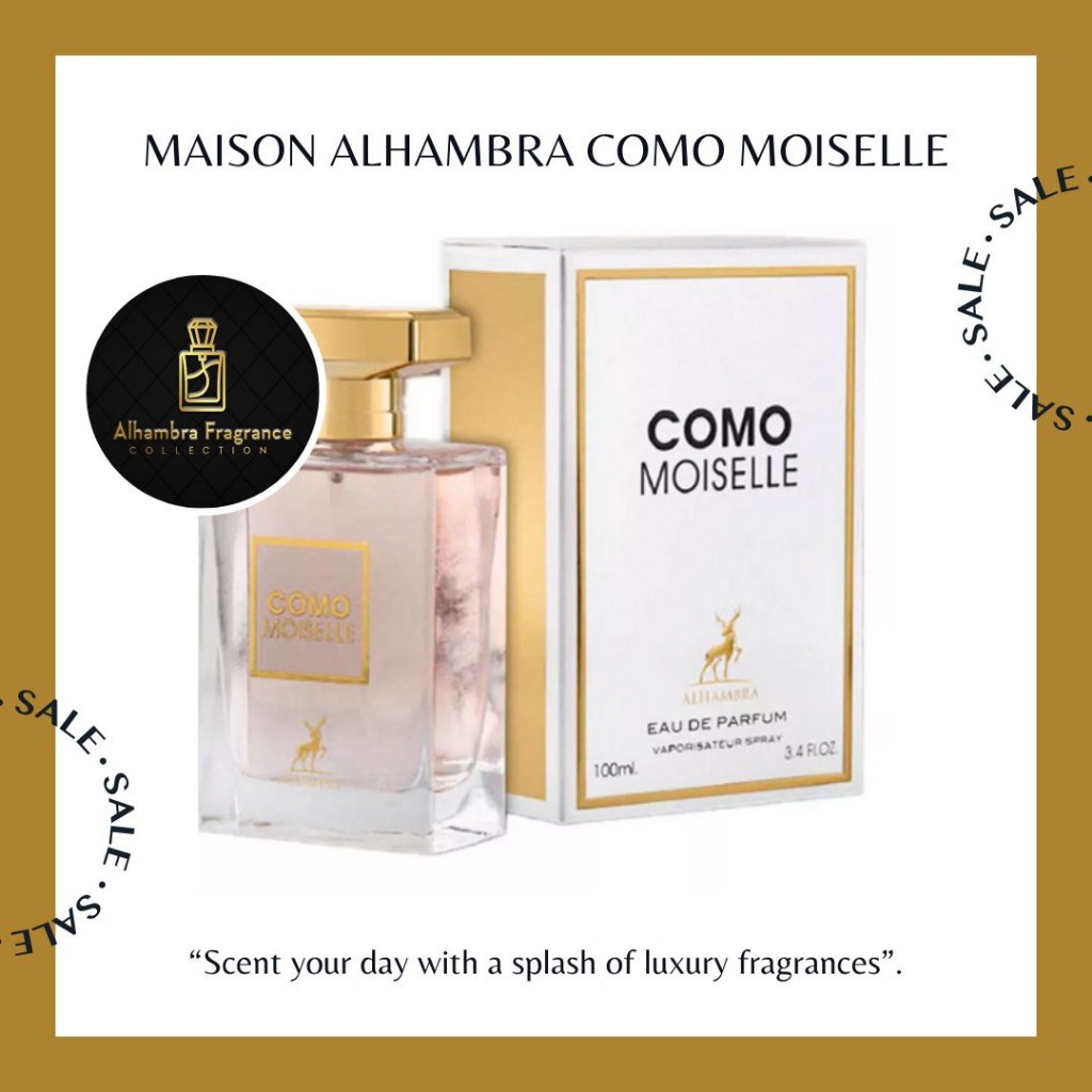 Maison Alhambra Como Moiselle EDP (100Ml/10ML) 100% ORIGINAL | Shopee ...