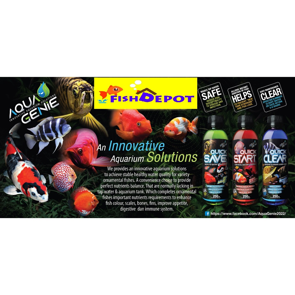 Aqua Genie Complete Water Conditioner Anti Chlorine Quick Save Active B+ 250ml Quickstart