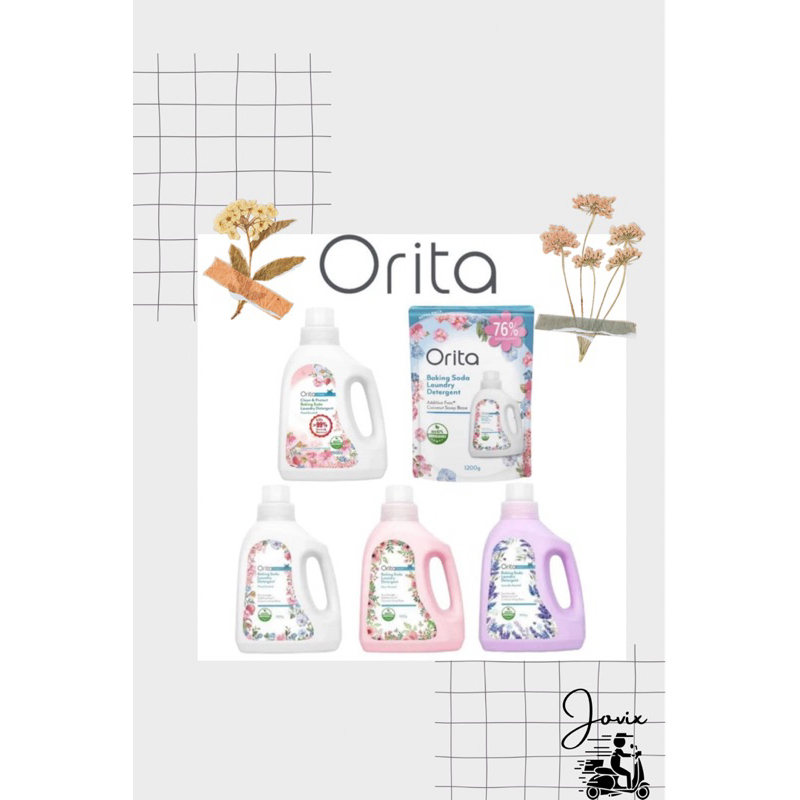 ORITA Baking Soda Laundry Detergent Refill Pack 1200g | Shopee Malaysia