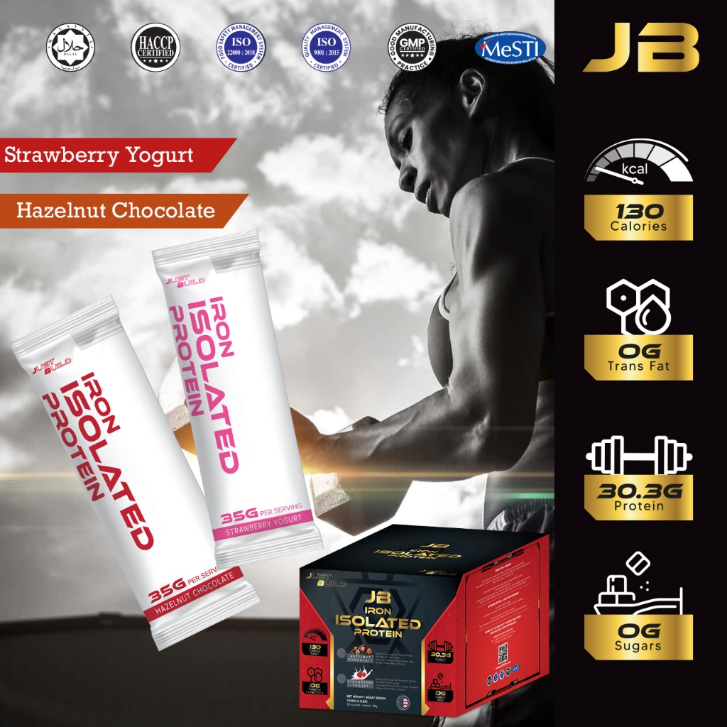 JB JUST BUILD ISO PROTEIN Sachet Travel Pack | Shopee Malaysia