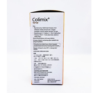 Colimix Syrup 90ml (Melegakan kesakitan spasma usus & kembung perut ...