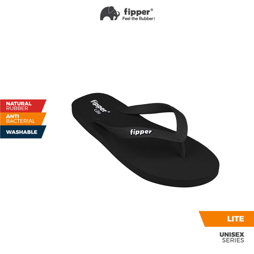 Fipper Slipper Lite for Unisex in Black Shopee Malaysia