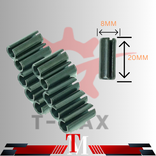 M8 M10 X 20MM Black Manganese Steel Elastic Self Locking Pin Cotter ...