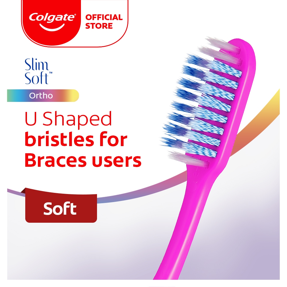 Colgate SlimSoft Ortho Soft Braces Toothbrush (1's) Shopee Malaysia