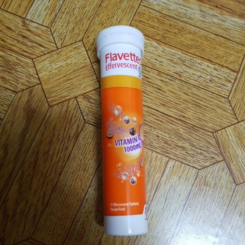 Flavettes Vitamin C 1000mg Effervescent Tablets 15s (Passion Fruit