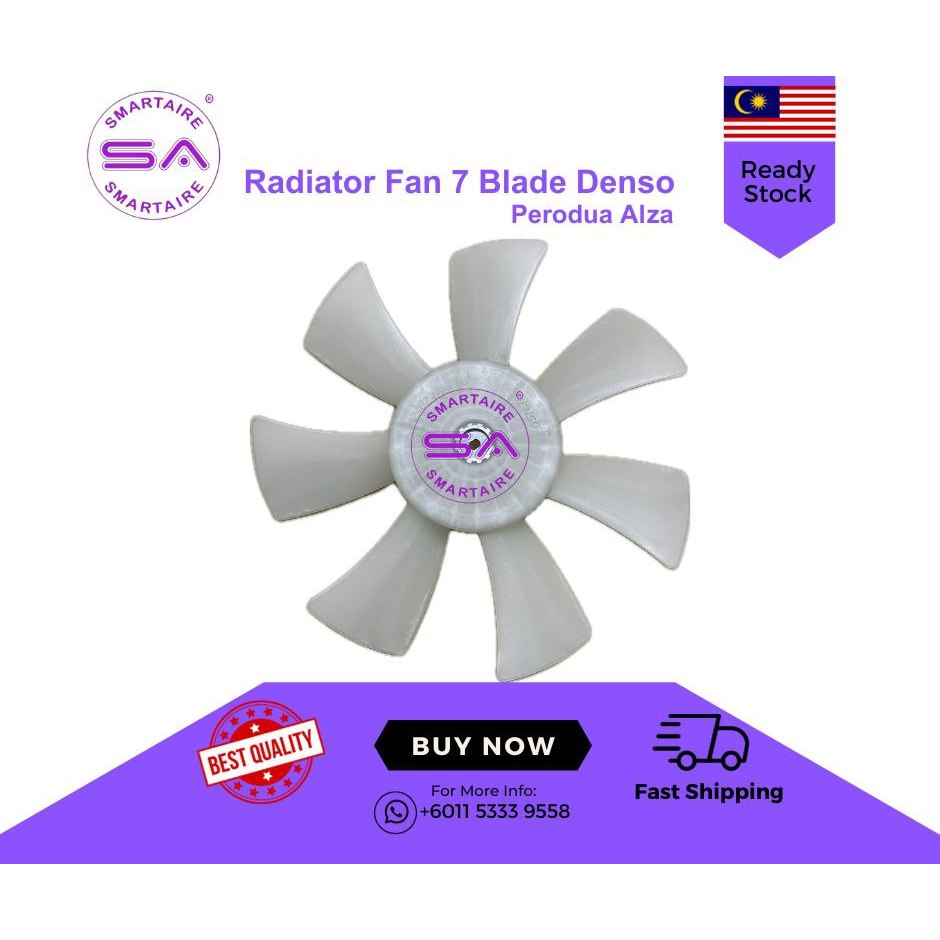 PERODUA MYVI 7BLADE RADIATOR FAN 2011 - 2018 YEAR | Shopee Malaysia