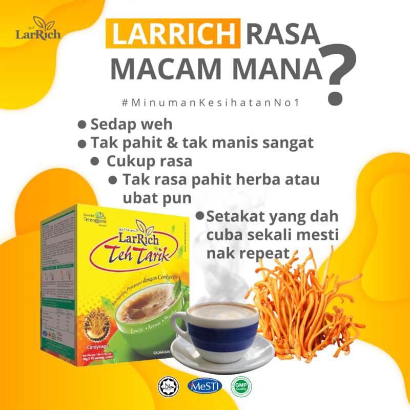 Teh Tarik dan kopi larrich | Shopee Malaysia