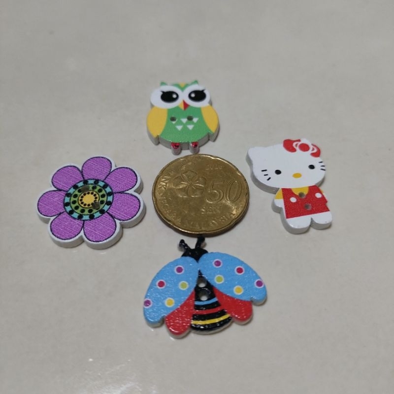 Mix Cute Button (40 pcs) | Shopee Malaysia