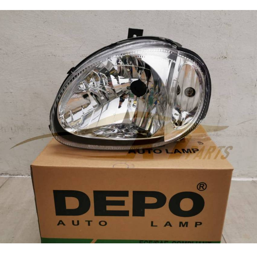 PERODUA KELISA FRONT HEAD LAMP / HEAD LIGHT / DEPAN LAMPU BESAR 100 