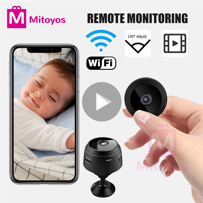 Mitoyos Mini Camera Wireless CCTV WiFi Home Monitor Kids Baby Room