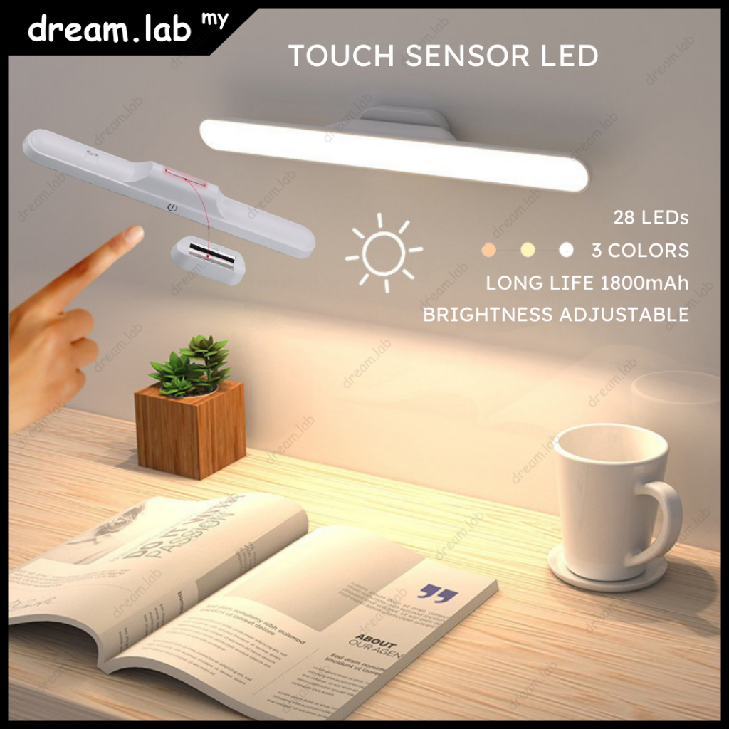 3 Lighting Color Portable Rechargeable Hanging Dormitory Magnetic Study ...