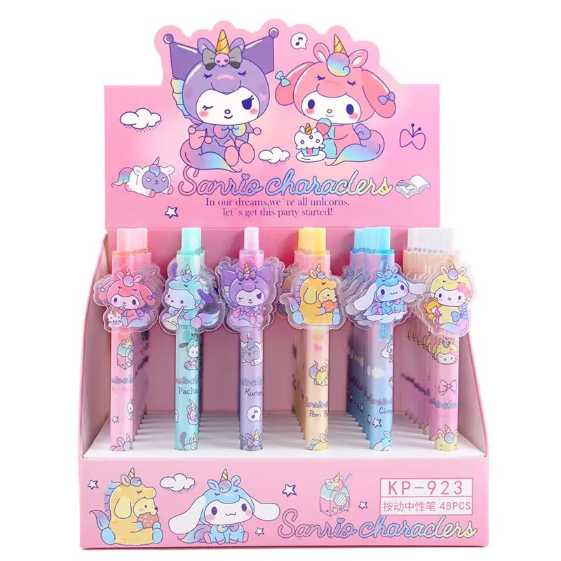 Sanrio Pen Melody Pen Kuromi Pen 0.5mm 1 Set 6pcs | Shopee Malaysia