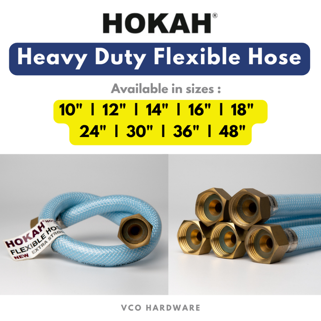 HOKAH Heavy Duty Extra Strong Flexible Hose/ Toilet Cistern Hose/Spring ...