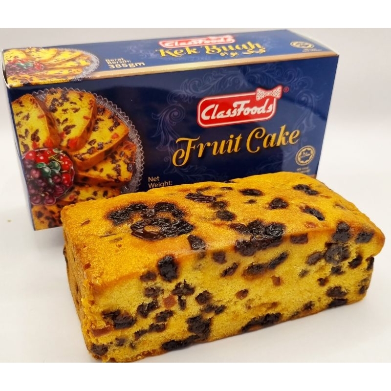 NEW BATCH STOCK EXPIRED 2024 Classfoods Rich Fruit Cake 385g Shopee