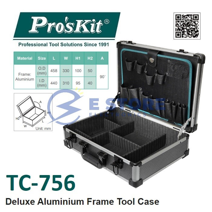 Pro'sKit TC-756 Deluxe Aluminum Frame Tool Case | Shopee Malaysia