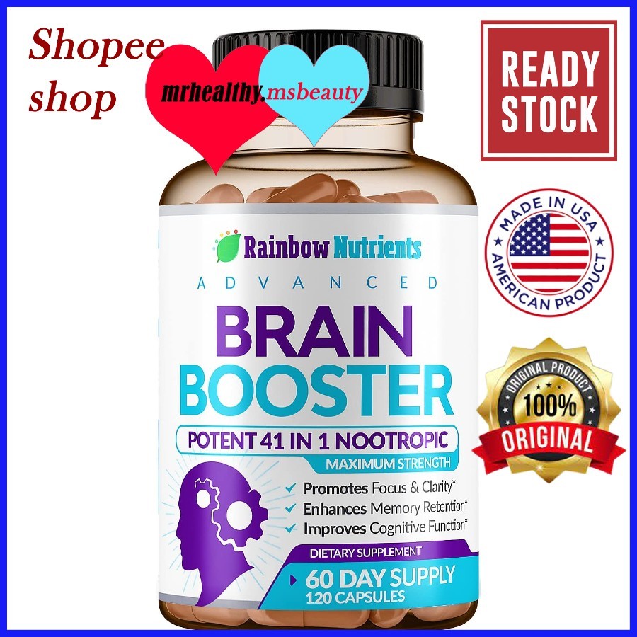 Nature's Brain Supplement for Memory, Focus, Concentration & Clarity S –