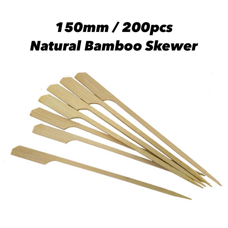 200pcs 15cm Teppo Gushi Bamboo Skewer Izakaya BBQ Stick Made From ...