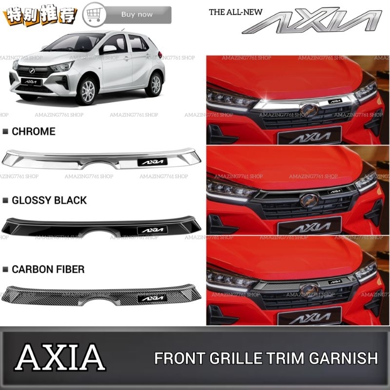 AMAZING PERODUA NEW AXIA 2023-2024 CAR FRONT GRILLE TRIM GARNISH FRONT ...