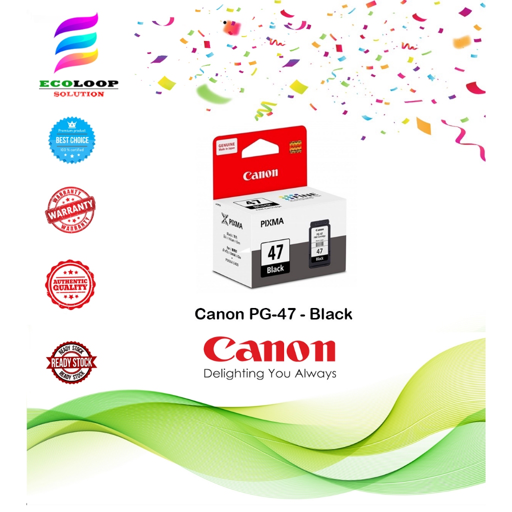 ***Genuine & Original*** Canon PG47 (Black) & CL57s & CL57 (Color) Fine