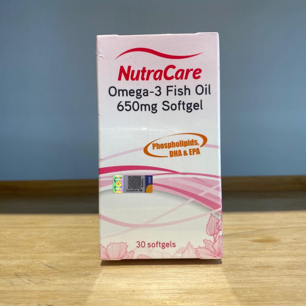 NutraCare Omega-3 Fish Oil 650mg Softgel (30s) | Shopee Malaysia