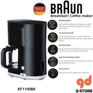 Braun breakfast1 Coffee maker KF 1100 White