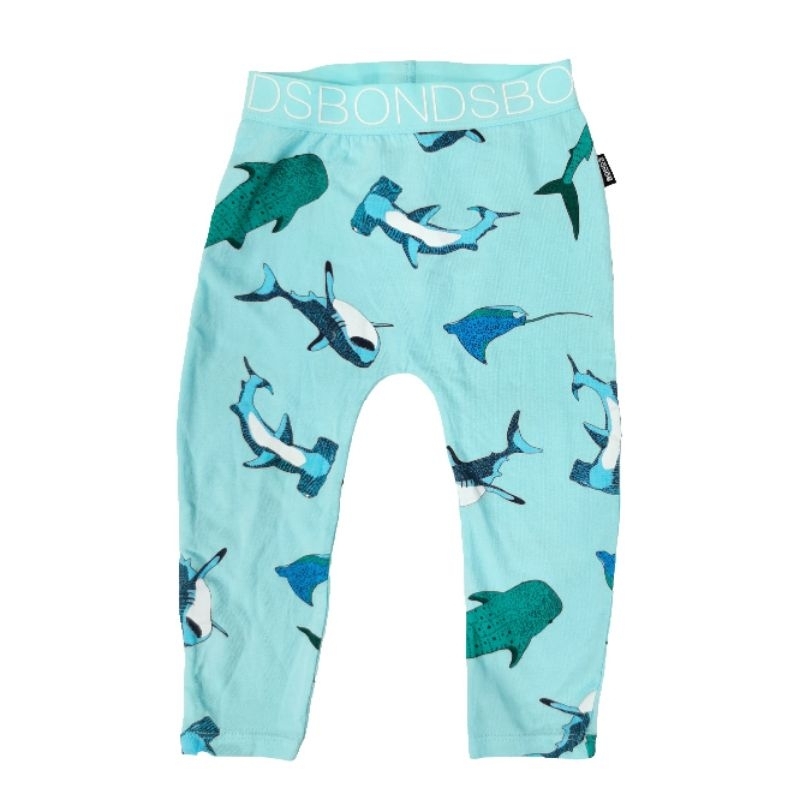 Bonds Legging Reject Baby Pant Size & Brand Tag Cut - light blue Shark