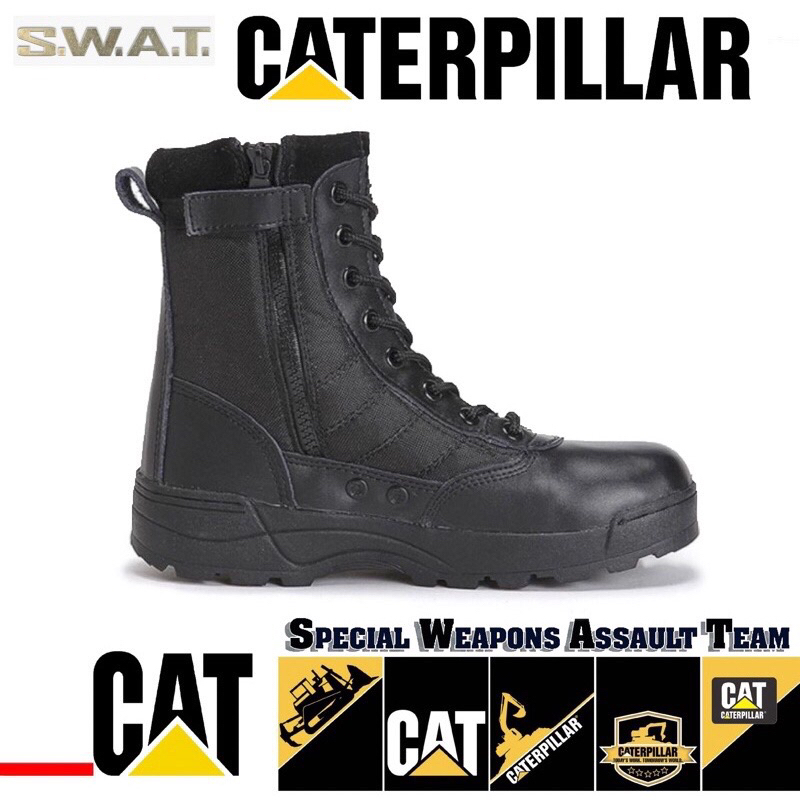 Surprisingly Premium Quality CAT Army Tactical Boot Outdoor Hiking Military Boots Kasut Combat Operasi SWAT Military Shopee Malaysia