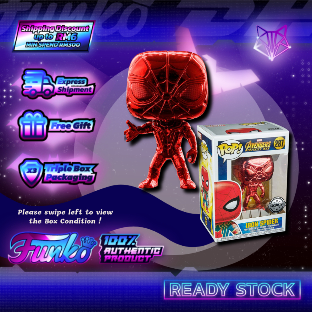 Japanese limited edition Iron Spider Marvel Funko Pop! outlet Infinity Wars!!!