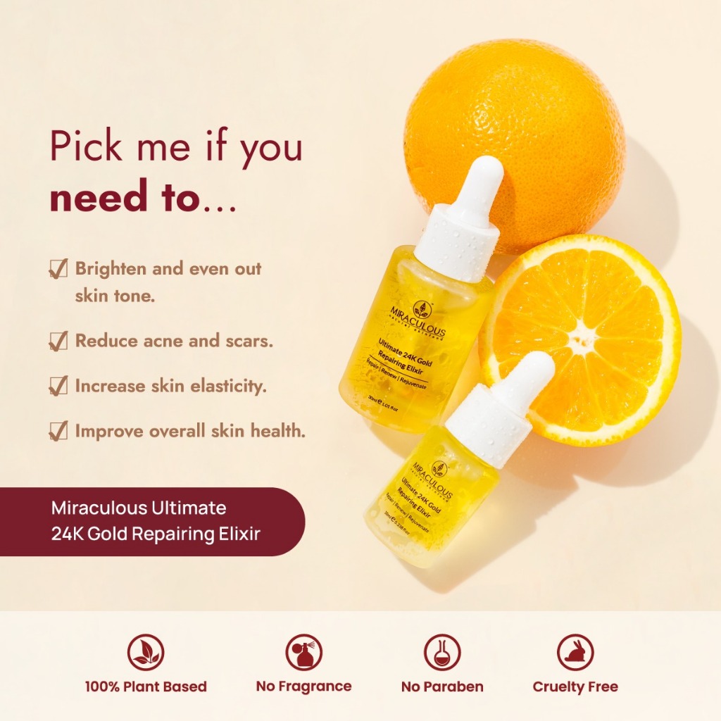 Miraculous Ultimate 24K Gold Repairing Elixir (10ml) | Shopee Malaysia