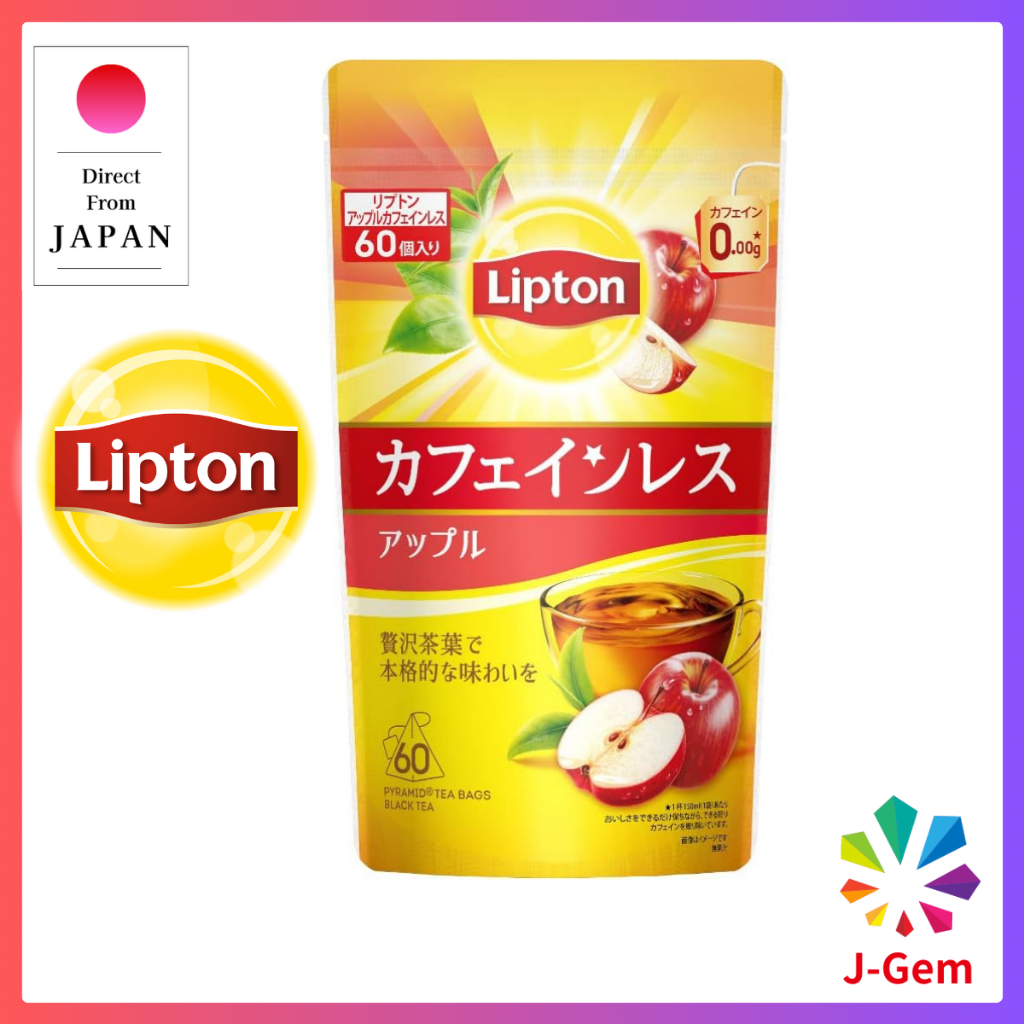 (decaf)Lipton Black Tea Apple Decaffeinated Tea 60 bags Caffeine Free