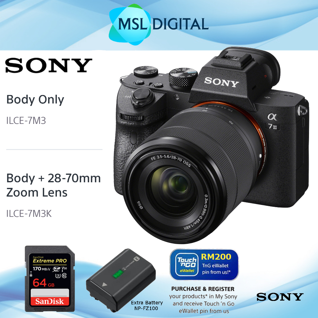Sony Alpha a7 III Mirrorless Digital Camera 2870mm Lens ILCE7M3
