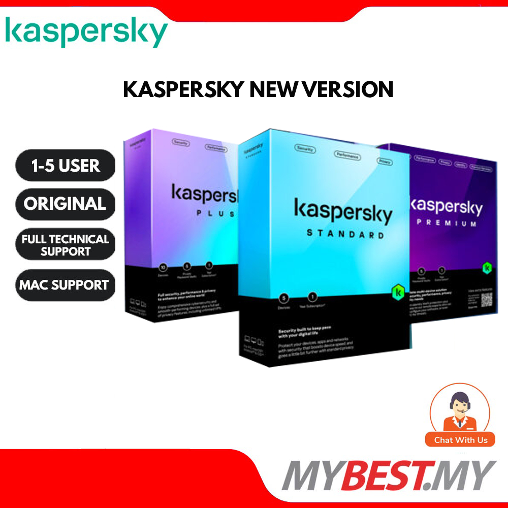 Kaspersky Anti-Virus 2023 Standard - Licence 3 postes 1 an