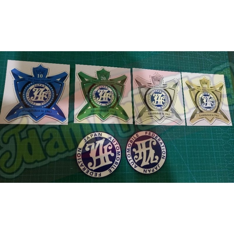 Stiker JAF ANNIVERSARY 10,20,30,40 (6pcs) | Shopee Malaysia