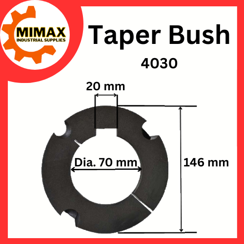 4030 Taper Lock Bush ( 5 SPB / 3,4,8 SPC) Vbelt Pulley (40mm 115mm