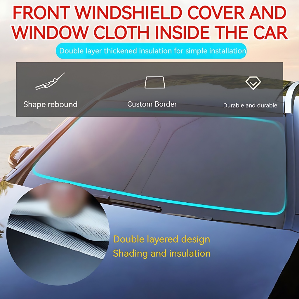 Car Windshield Cover Sun Shade Window Screen Thickened Protective