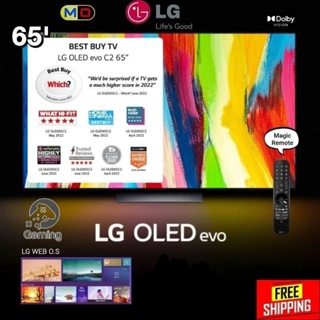 Televisor OLED de 65 LG evo C2 OLED65C2PSA, ThinQ Ai, 4K