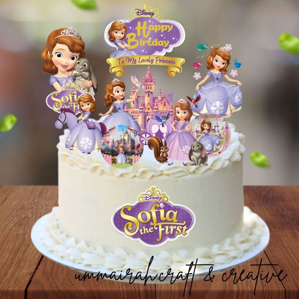 SOFIA THE FIRST Cake Topper Decoration Birthday Party( Can Add Name ...