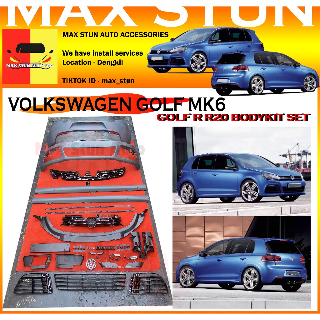 VOLKSWAGEN GOLF MK6 GOLF R R20 FRONT BUMPER SIDE SKIRT REAR BUMPER ...
