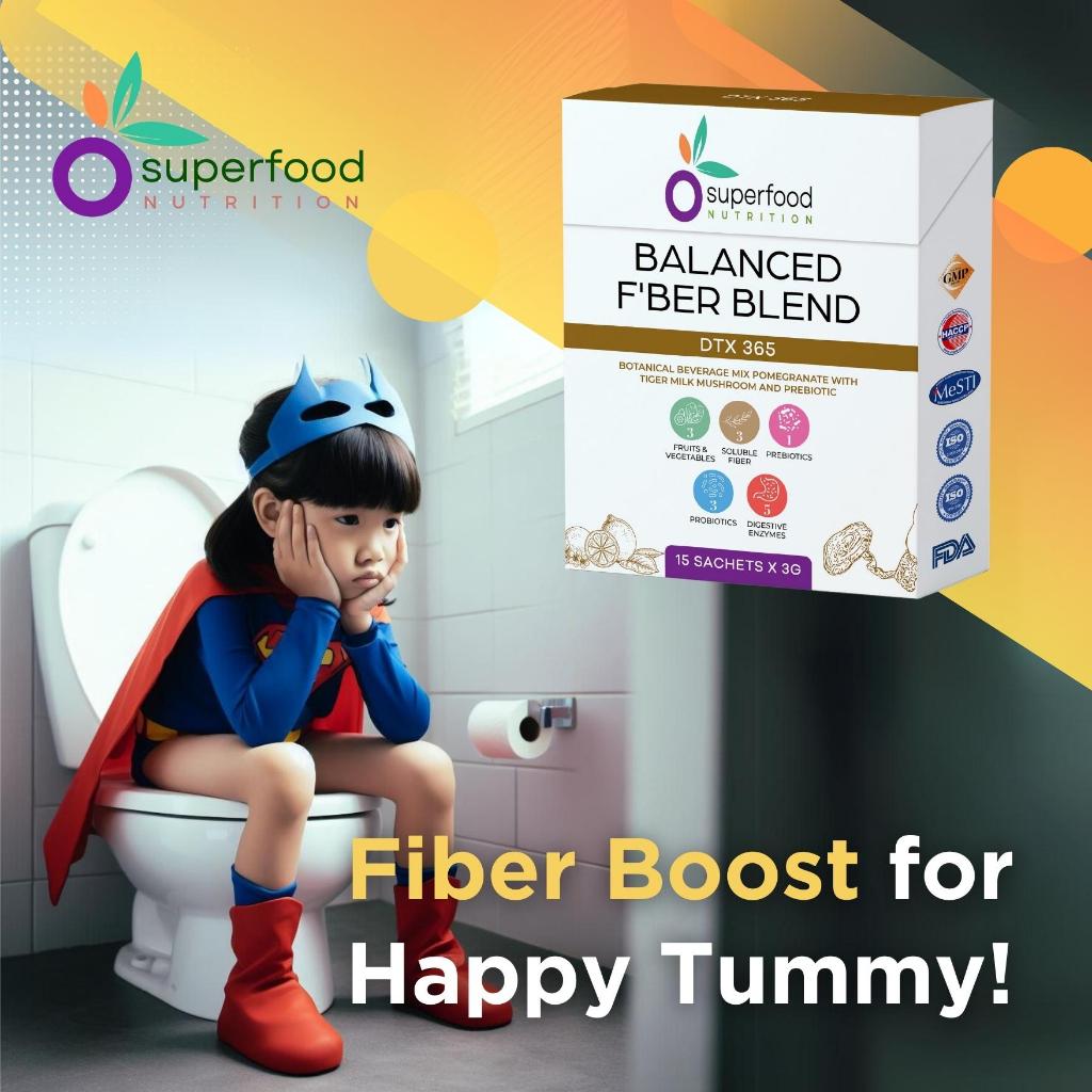 Superfood Nutrition Balanced Fiber Blend Detox Fiber Boost DTX 365