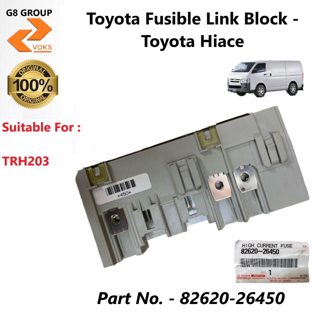 Toyota Fusible Link Block Toyota Hiace ( 8262026450 ) Shopee Malaysia