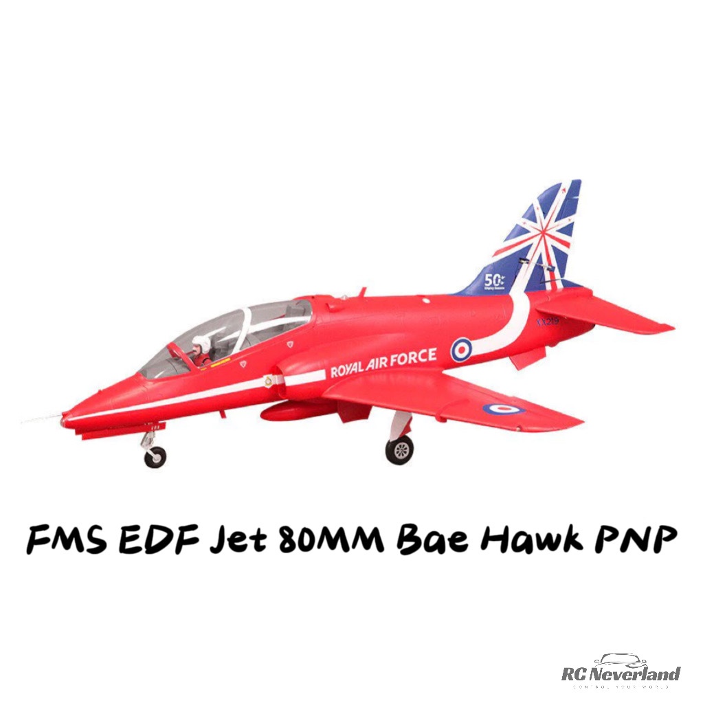 FMS EDF Jet 80mm Bae Hawk PNP 6S RC Airplane Airplane Aircraft fixed