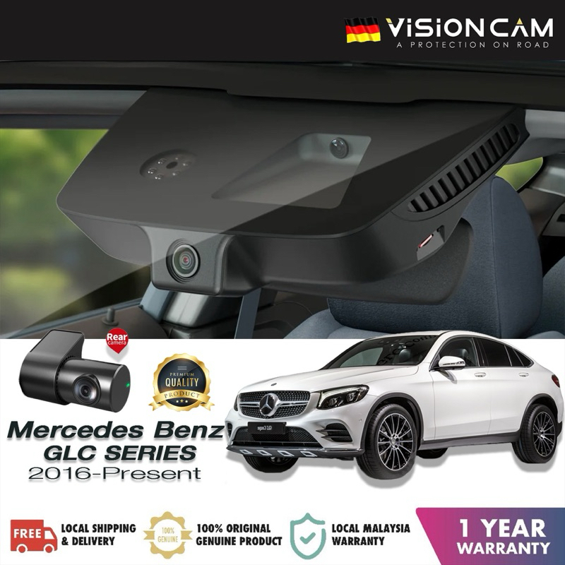 🔥4K UHD Premium Dash Cam🔥MercedesBenz GLA GLC GLB GLS GLE(X253/C253)Wifi DashCam Front 4K +Rear