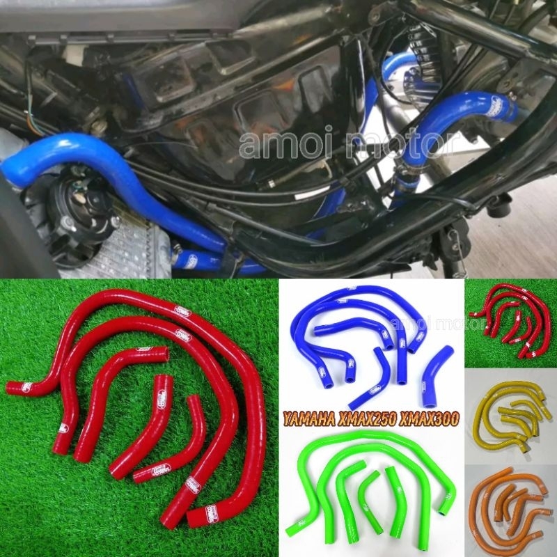 XMAX250 300 SILICONE RADIATOR HOSE PIPE COOLANT HOSE XMAX250 XMAX300 ...
